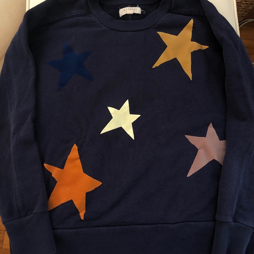 Madewell Velvet Star Sweatshirt Size XS